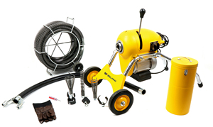 Giá tốt nhất hệ thống ống nước thiết bị unclogging Cleaner đỏ Điện cống ống làm sạch máy để bán - Product Image 2