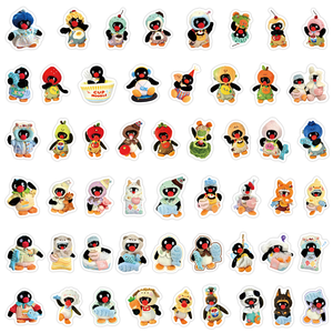 105 autocollants en vinyle imperméables par sachet pour les fans de Pingu, pour la décoration de bagages, ordinateurs portables et skateboards - Product Image 5