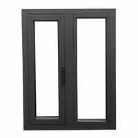 Fenêtre à battant en aluminium de haute performance, norme américaine NFRC, insonorisée, pour chambre et villa