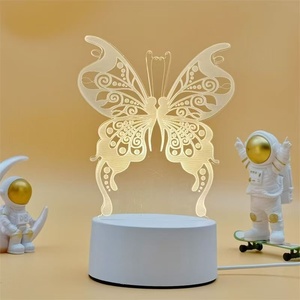 Hot Acrylic 3d Led Lamp Touch <b>Remote</b> <b>Control</b> 7 Color Usb Illusion Night <b>Light</b> for Indoor Decor Kids Toy Gift Led Table Lamp Base - Product Image 1