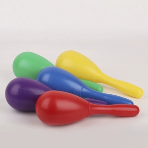 Maraca en plastique pour enfants, jouet musical de percussion, instrument de rythme coloré pour l'éducation musicale précoce - Product Image 4
