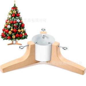 Christmas <b>Tree</b> <b>Stand</b> Wooden Base Floor Standing Natural Wood Color Simple Design For Christmas <b>Tree</b> Support - Product Image 1