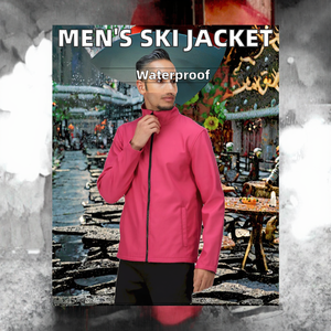 Veste tactique d'hiver pour homme, softshell imperméable, fermeture éclair, col montant, multi-poches, solide, résistante à l'eau - Product Image 2