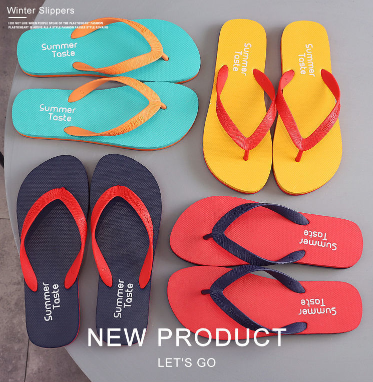 Wholesale High Quality Printing Beach Sandals Flip-flops Non Slip PVC Sole Men Slippers Sandals China Flip Flops