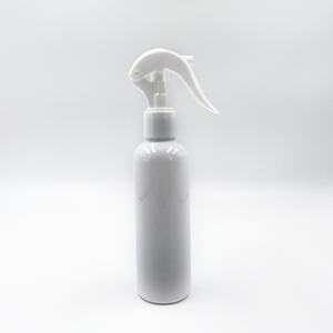 Botella de Spray de Plástico de 200ml/250ml (8 oz) con Gatillo, Redonda, Blanca/Rosa, Personalizable - Product Image 3