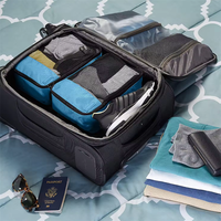 Ensemble de 4 cubes de rangement pour bagages, organisateur de voyage, marque privée, qualité de luxe personnalisée, faible MOQ