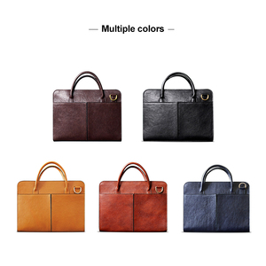 Maletín de cuero para hombre Maletín Bolsa para hombre Mochila de cuero para portátil Bolsa - Product Image 4