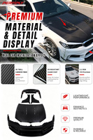 Kit de Carrocería Ancha Estilo YG de Fibra de Carbono Perfiply, Parachoques Delantero, Parachoques Trasero, Guardabarros Delantero y Capó, Excelente Ajuste para BMW G30 2017-2020