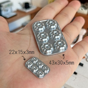 1:12 Dollhouse Accessories <strong>Miniature</strong> Model Animal Love Star Pattern Japanese Silver Metal Mini Baking Mold <strong>Kitchen</strong> <strong>Tool</strong> - Product Image 6