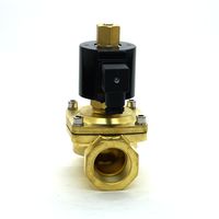 Vanne solénoïde en laiton Hoyan PU-40K 1 1/2 pouce normalement ouverte 2 voies pour eau/air/huile/gaz AC 380V-110V/DC 24V 10-150