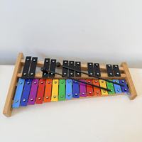 27 Keys Glockenspiel Xylophone Full Size 27 Note Colorful Wood Keys Educational for Adults & Kids