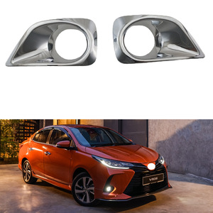 ชุดแต่งครอบไฟตัดหมอกสำหรับรถยนต์โตโยต้า วีออส ปี 2014-2018 รุ่นยาริส ซีดาน  ครอบไฟตัดหมอกโครเมียม  อุปกรณ์ตกแต่งรถยนต์ - Product Image 1