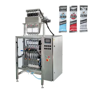 Automatic Multilane 4 Lane Protein Milk Powder Stick Liquid Sachet Packing Machine