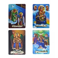 Magnete Icona di San Giorgio Greco-Russo, Souvenir Turistico Ortodosso, Magnete per Frigorifero con Icone della Sacra Famiglia, Magnete 3D Economico