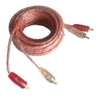 Kabel Audio mobil Stereo pria KE pria ekstensi Audio 2 m RCA dalam jumlah besar