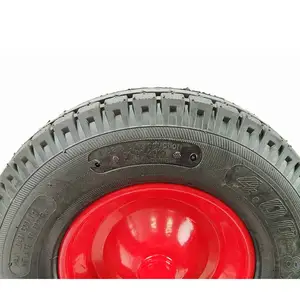 Heavy Duty Tuin Winkelwagen Onderdelen Kruiwagen Wiel Rubber Wielen 4.80 / 4.00-8