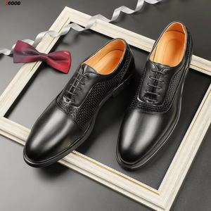 Chaussures Oxford en cuir véritable faites à la main pour hommes, élégantes, avec boucle araignée, mocassins à enfiler, bout en acier, pour mariage et soirée - Product Image 4