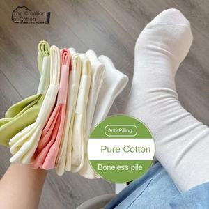 गर्मियों में महिलाओं के मोजे की <span class=keywords><strong>2026</strong></span> नई महिलाएं कपास के मोजे पैकेजिंग ब्रांड के क्रू व्हाइट - Product Image 4