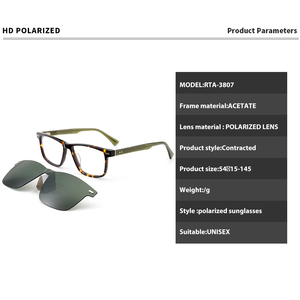 <span class=keywords><strong>Clip</strong></span> de alta calidad de fábrica en gafas de sol polarizadas magnéticas <span class=keywords><strong>Clip</strong></span> de moda en gafas de sol Marco de acetato <span class=keywords><strong>con</strong></span> <span class=keywords><strong>Clip</strong></span> de Metal en - Product Image 3
