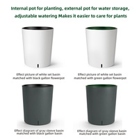 Pot de fleurs suspendu moderne et minimaliste, décoratif pour jardin, de luxe, léger, de haute qualité, avec trou de drainage, en matériau PP durable