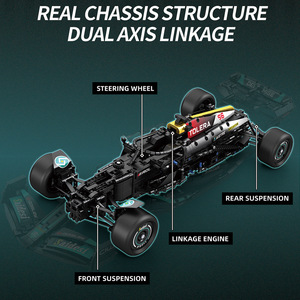 Reobrix 11040 3470 pièces F1 voiture de course Xpand rallye bloc de construction ensemble de briques modèle technique jouet en plastique moderne Festival cadeau - Product Image 5