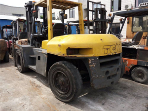 USA Original TCM 100 <b>Forklift</b> 10 Ton Capacity 1000mm Load Center 6 Months Warranty 4WD Diesel Solid Tire Rough Terrain <b>Manual</b> - Product Image 1