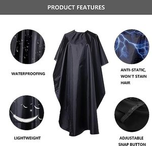 Capes de coiffure personnalisées à faible MOQ avec LOGO, antistatiques, en polyester imperméable, pour salon de coiffure, styliste, <span class=keywords><strong>barbier</strong></span> - Product Image 4
