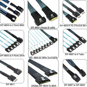 LUNG KAY มินิเอสดีเอสเอเอส SFF-8643 ถึง SFF-8087 36 พิน 12Gbps ความเร็วสูงภายในเซิร์ฟเวอร์สายเคเบิลข้อมูลพร้อมไนลอนถักป้องกัน - Product Image 4