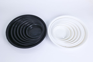 Factory Direct Sale Multi-Purpose White Round <b>Planter</b> Saucers Water Drip Catching Trays for Indoor Garden Pots Various Diameters - Product Image 2