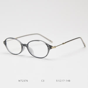 Lmamba 72376ビンテージ高品質TR90 + メタルオーバル光学メガネ2026レトロクラシック眼鏡フレーム男性女性 - Product Image 6