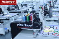 HOLiAUMA/HoliHope Meilleure vente Chapeau T-shirt plat logo Machine à broder automatique informatisée Tête unique 15 aiguilles