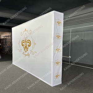 Tùy chỉnh di động Pop Up Backdrop Banner đứng nhuộm thăng hoa nhôm vải hiển thị 10ft <span class=keywords><strong>8ft</strong></span> cho tổ chức sự kiện khuyến mãi triển lãm thương mại - Product Image 2
