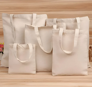 Sacs fourre-tout en coton à long manche pratiques pour femmes Sacs réutilisables écologiques durables pour l'école et le travail de voyage d'épicerie - Product Image 5