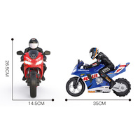 Moto télécommandée électrique 1:6 avec système d'équilibrage automatique à six axes, rotation à 360 degrés, vitesse de 20 km/h