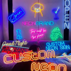 Custom Cute Birthday Gift Neon <b>Lights</b> Animal-Shaped Sign Dog Logo Advertising Home Office Wedding Decorations - Product Image 1