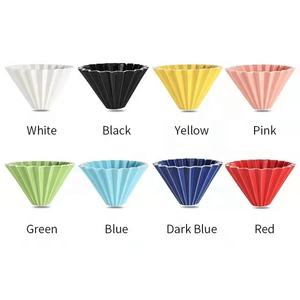 ที่ดริปกาแฟโอริกามิเซรามิกพร้อมที่ใส่ไม้ทำด้วยมือ - Product Image 6