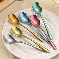 Ensemble de couverts en titane pur, luxueux, coloré, moderne, minimaliste, de qualité alimentaire, léger, portable, durable, sans goût métallique