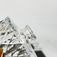RTS-botellas de cristal con diseño único de lujo, frasco de cristal transparente de 50ml, perfume, diamante, Dubái