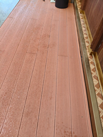 Plancher de terrasse en WPC creux anti-UV pour extérieur, écologique, imperméable, à emboîtement, surface lisse pour cour
