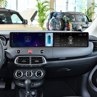 ZWNAV Écran double 12,3 pouces pour Fiat 500X 2014-2019 Android 15 CarPlay sans fil DSP GPS Autoradio Stéréo Lecteur 4G WiFi 360 OEM
