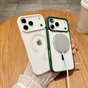 เคสแม่เหล็กสำหรับ <span class=keywords><strong>iPhone</strong></span> 11 12 <span class=keywords><strong>13</strong></span> 14 15 16 17 <span class=keywords><strong>Pro</strong></span> Max หลายสี หลายรุ่น MOQ ต่ำ ขายส่งจากโรงงาน ฝาครอบอะคริลิกใส - Product Image 4