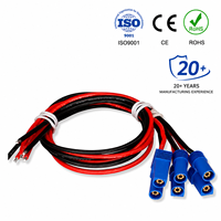 Câble adaptateur à conducteur en cuivre étamé haute intensité, isolé en nylon, pour connecteurs électroniques XT60 XT90 SAE EC5
