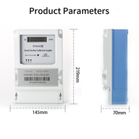 Compteur d'énergie triphasé mural HUIXIA DTS 380V avec écran LCD RS485 pour la surveillance de la consommation d'électricité industrielle 100A KWh