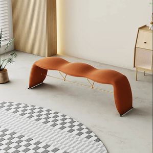 Bancs pouf en tissu <span class=keywords><strong>de</strong></span> Style moderne nordique velours <span class=keywords><strong>rose</strong></span> <span class=keywords><strong>banc</strong></span> <span class=keywords><strong>de</strong></span> <span class=keywords><strong>lit</strong></span> <span class=keywords><strong>de</strong></span> chambre à coucher d'intérieur meilleur vendeur pour la maison meubles <span class=keywords><strong>de</strong></span> salon - Product Image 5