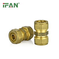 IFAN Vente en gros de raccords à compression en laiton Pex 16, 1/2 pouce, raccord de plomberie en laiton Pex