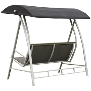 Chất Lượng Cao Sân Kim Loại Vườn Đu Ghế Nhiều Người Đu Ghế Ngoài Trời Patio Với Tán Đu Ghế - Product Image 2