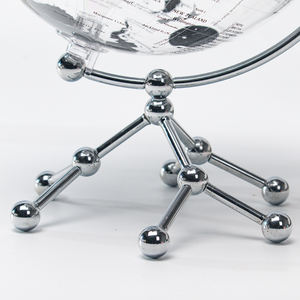 Wellfun Globe du monde <span class=keywords><strong>de</strong></span> <span class=keywords><strong>table</strong></span> Globe terrestre en acrylique Globe du monde nautique avec support en métal Décoration <span class=keywords><strong>de</strong></span> bureau style vintage - Product Image 6