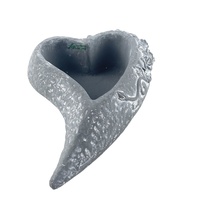 Vases en ciment en forme de cœur pour plantes succulentes, fleurs et bonsaïs, design moderne et durable, vente en gros