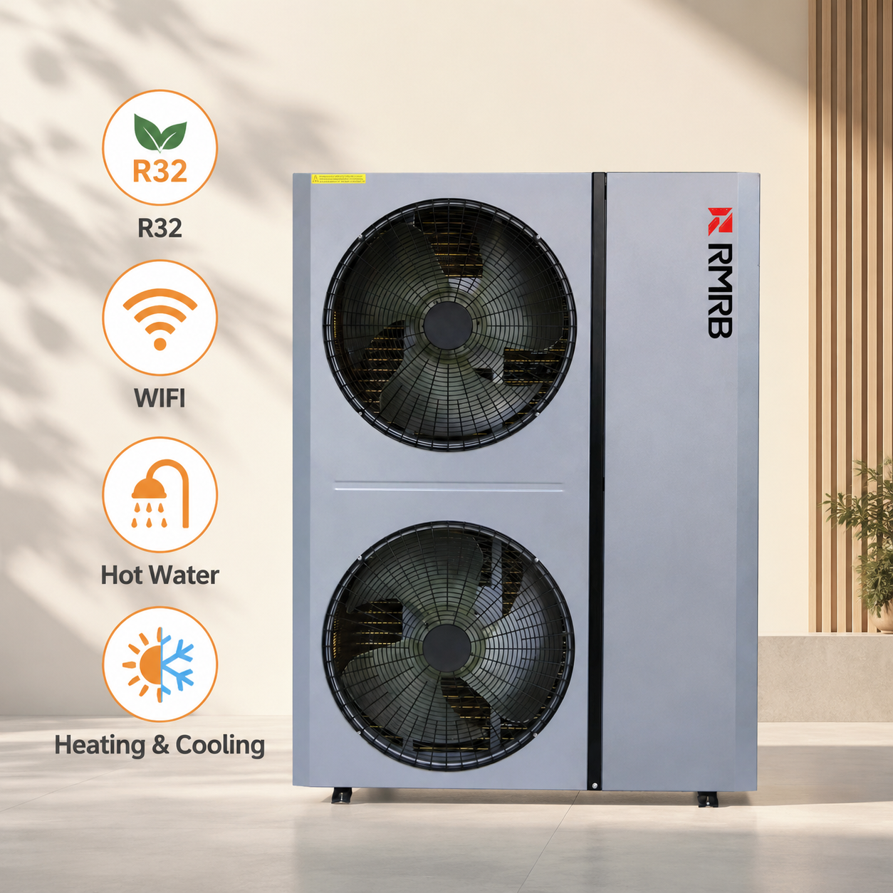 <strong>2026</strong> New Design R32 Air Source <strong>Heat</strong> <strong>Pump</strong> 21.5kw CE A+++DC Variable Frequency <strong>Heat</strong> <strong>Pump</strong> Winter Household Single Unit Water Heater