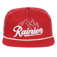 Op maat gemaakte logo geborduurde katoenen twill pet 5-panel snapback heren touwpet ongestructureerde snapback baseball sport pet touw dad hat